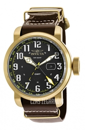 Invicta Aviator Czarny/Stal w odcieniu złota Ø52 mm 18888