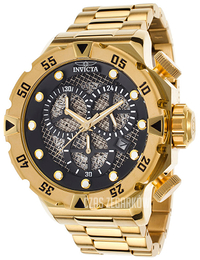 Invicta I-Force Czarny/Stal w odcieniu złota Ø52 mm 19182