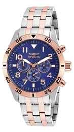 Invicta I-Force Niebieski/Stal w kolorze różowego złota Ø44 mm 19204