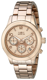 Invicta Angel Różowe złoto/Stal w kolorze różowego złota Ø38 mm 19218