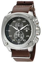 Invicta Aviator Czarny/Skóra 19431