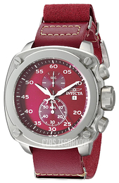 Invicta Aviator Czerwony/Skóra 19432