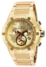 Invicta Speedway Żółte złoto/Stal w odcieniu złota Ø51.5 mm 19529