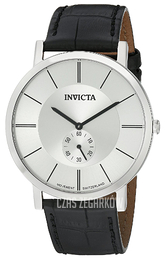 Invicta Srebrny/Skóra Ø44 mm 19536