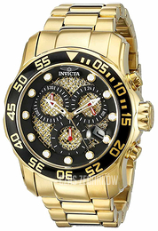 Invicta Pro Diver Czarny/Stal w odcieniu złota Ø49 mm 19837