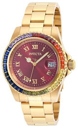 Invicta Angel Czerwony/Stal w odcieniu złota Ø40 mm 20023