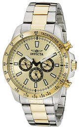 Invicta Speedway Żółte złoto/Stal Ø45 mm 20340