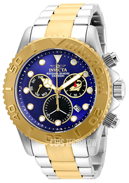 Invicta Pro Diver Niebieski/Stal w odcieniu złota Ø50 mm 20346