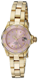 Invicta Pro Diver Różowy/Stal w odcieniu złota Ø24 mm 21535