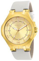 Invicta Wildflower Żółte złoto/Satyna Ø42 mm 21756