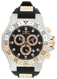 Invicta Pro Diver Czarny/Stal w kolorze różowego złota Ø52 mm 21831