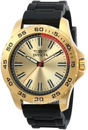 Invicta Pro Diver Żółte złoto/Guma Ø45 mm 21940