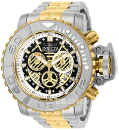 Invicta Czarny/Stal w odcieniu złota Ø58 mm 22131