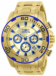Invicta Pro Diver Żółte złoto/Stal w odcieniu złota Ø50 mm 22320