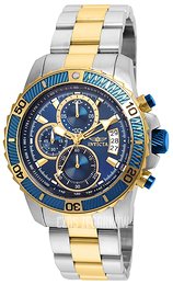 Invicta Pro Diver Niebieski/Stal w odcieniu złota Ø45 mm 22415