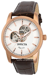 Invicta Srebrny/Skóra Ø44 mm 22618