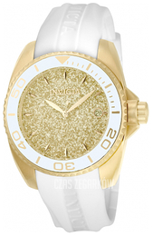 Invicta Angel Żółte złoto/Guma Ø38 mm 22703