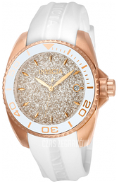 Invicta Angel Różowe złoto/Guma Ø38 mm 22704