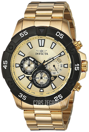 Invicta Pro Diver Żółte złoto/Stal w odcieniu złota Ø48 mm 22789