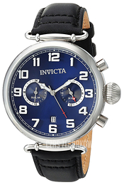 Invicta Aviator Niebieski/Skóra Ø46 mm 22979