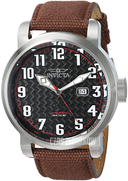Invicta Aviator Czarny/Skóra Ø52 mm 23074