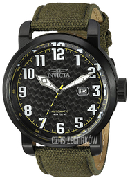 Invicta Aviator Czarny/Skóra Ø51 mm 23075