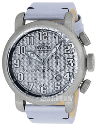 Invicta Aviator Srebrny/Skóra Ø52 mm 23091