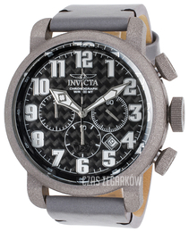 Invicta Aviator Czarny/Skóra Ø52 mm 23092