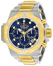 Invicta Akula Niebieski/Stal w odcieniu złota Ø58 mm 23101