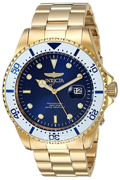 Invicta Pro Diver Niebieski/Stal w odcieniu złota Ø43 mm 23382