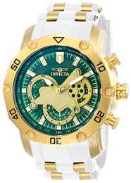 Invicta Pro Diver Zielony/Stal w odcieniu złota Ø55 mm 23422