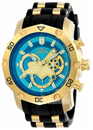 Invicta Pro Diver Niebieski/Stal w odcieniu złota Ø50 mm 23426