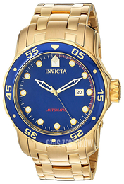 Invicta Pro Diver Niebieski/Stal w odcieniu złota Ø48 mm 23633