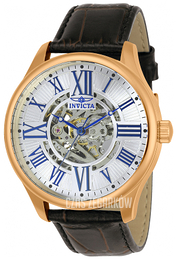 Invicta Vintage Srebrny/Skóra Ø45 mm 23636