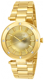 Invicta Angel Żółte złoto/Stal w odcieniu złota Ø38 mm 23728