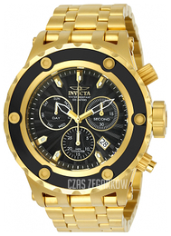 Invicta Subaqua Czarny/Stal w odcieniu złota Ø52 mm 23921
