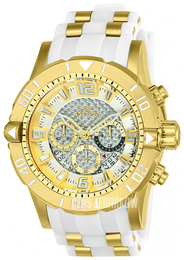 Invicta Pro Diver Biały/Stal w odcieniu złota Ø50 mm 24164
