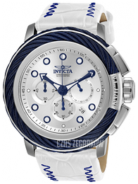 Invicta Bolt Srebrny/Skóra Ø52 mm 24441
