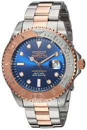 Invicta Pro Diver Niebieski/Stal w kolorze różowego złota Ø47 mm 24626