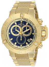 Invicta Subaqua Niebieski/Stal w odcieniu złota Ø50 mm 24723