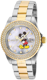 Invicta Disney Biały/Stal w odcieniu złota Ø40 mm 24752