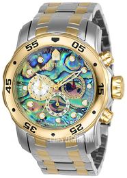 Invicta Pro Diver Wielokolorowy/Stal w odcieniu złota Ø48 mm 24836