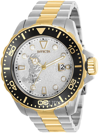 Invicta Srebrny/Stal w odcieniu złota Ø50 mm 25138
