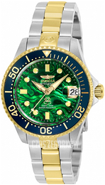 Invicta Pro Diver Zielony/Stal w odcieniu złota Ø38 mm 25405