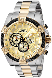 Invicta Bolt Żółte złoto/Stal w odcieniu złota Ø52 mm 25518
