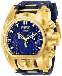 Invicta Reserve Niebieski/Stal w odcieniu złota Ø52 mm 25608