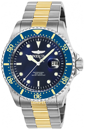 Invicta Pro Diver Niebieski/Stal w odcieniu złota Ø43 mm 25716