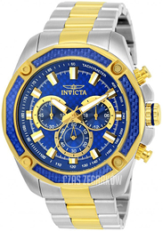 Invicta Niebieski/Stal w odcieniu złota Ø48 mm 25975