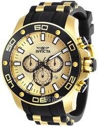 Invicta Pro Diver Żółte złoto/Stal w odcieniu złota Ø50 mm 26088