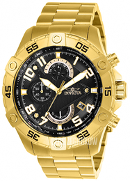 Invicta Czarny/Stal w odcieniu złota Ø48 mm 26097